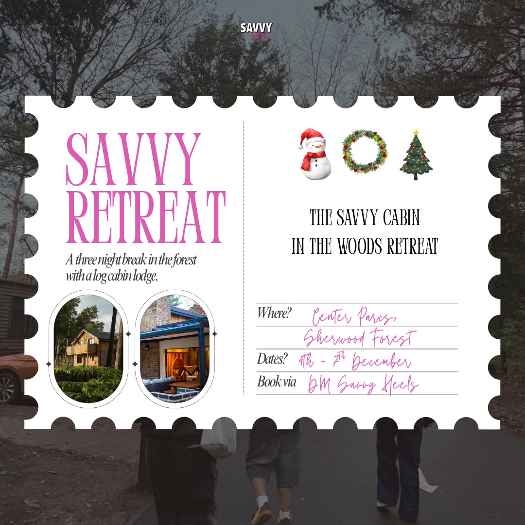 WE GO AGAIN, BIGGER & BETTER 🎄🫂🤶🏽🪵
CENTER PARCS SAVVY RETREAT 2026, but this time we have A CHRISTMAS SOUND BATH & WOMENS HEALING WORKSHOP WITH @rebirthwithvictoria !!
December 4th - 7th 🎄
Fill out the form in bio to apply 🔗
Deposit is needed to secure your spot
We CANNOT WAIT to do this again, we had such an amazing time last year, we HAD to do it again!
#SavvyHeels #Community #Retreat #CenterParcs