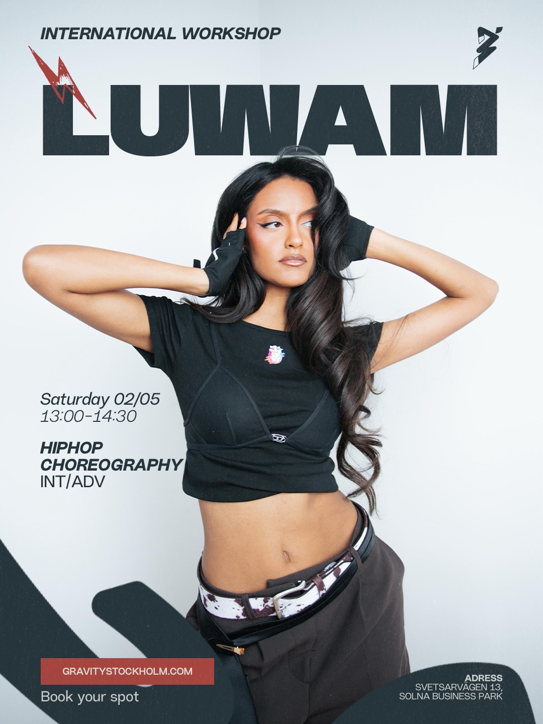 LUWAM RUSSOM @ GRAVITY🔥
May 2nd • 13:00
From the battle floor to global stages — Luwam Russom brings a rare mix of raw foundation, musicality, and industry experience.
2x Red Bull Dance Your Style National Champion.
World Finalist. Global Ambassador.
Working with brands like Samsung, Nike & Fila, while staying deeply rooted in street culture — this is knowledge you don’t get often in Stockholm.
If you’re serious about your dance — be in the room.
🎟 Spots are limited
→ Book via link in bio