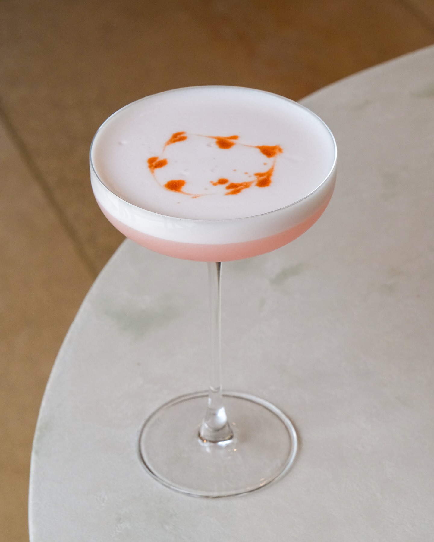 Rhubarb Sour - bright, sharp and perfectly balanced, with a fresh rhubarb twist on a classic sour.
