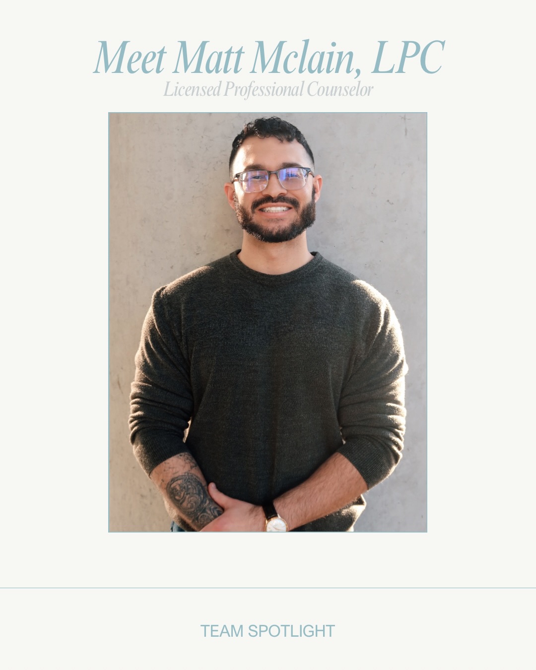 Team Spotlight: Meet Matt McClain, LPC.
With over 8 years in the mental health field, Matt brings a calm, approachable energy to every session. He works with teens and adults navigating anxiety, depression, life transitions, and more — creating a safe space where you can feel heard, understood, and supported.
Meet the rest of our team at thinkhappylivehealthy.com.
#MentalHealthMatters #TherapySupport #AnxietyRelief #DepressionSupport #VirginiaTherapist