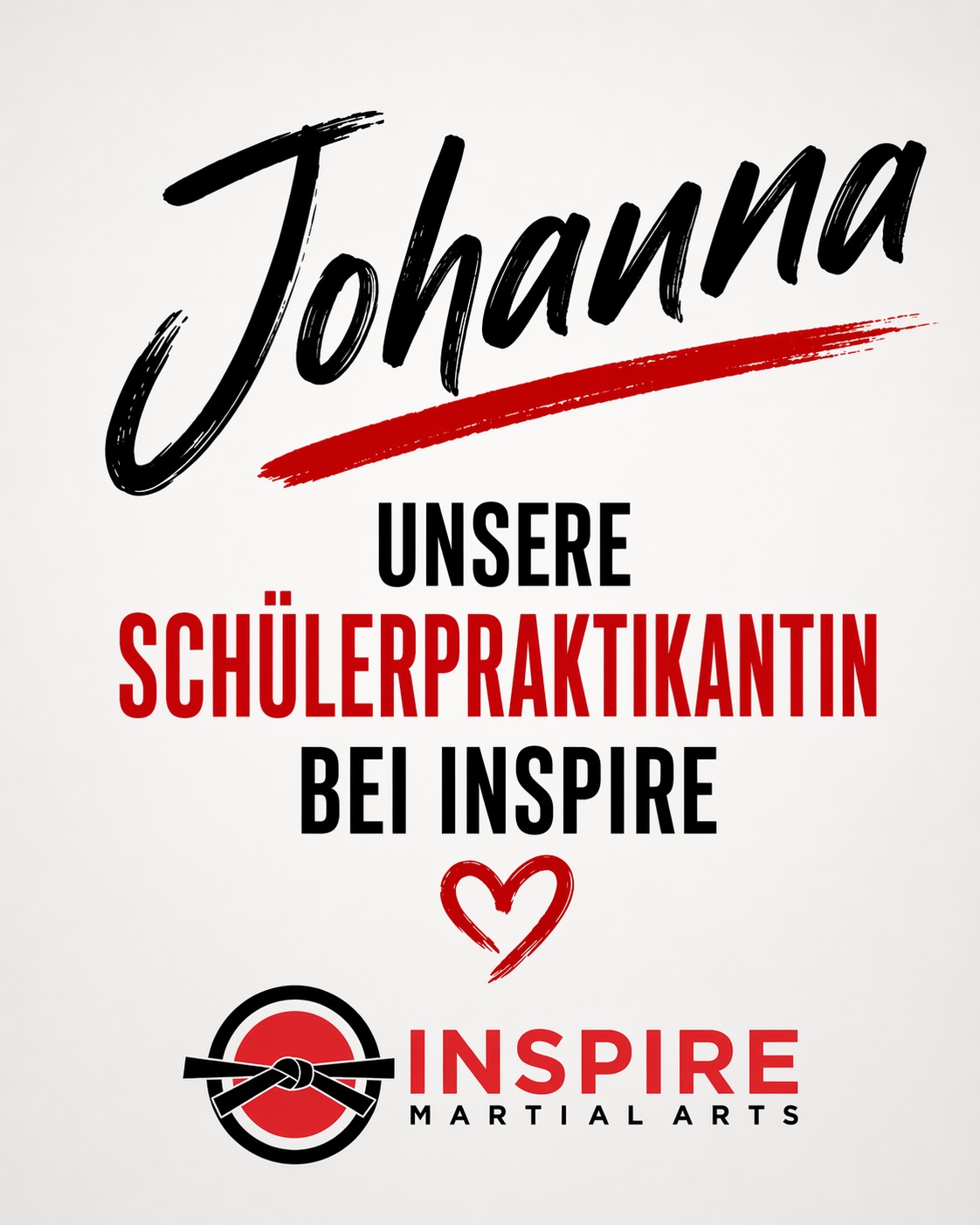 Ein Blick hinter die Kulissen bei INSPIRE:
Unsere Schülerpraktikantin Johanna bei der Arbeit.
Mit Aufmerksamkeit, Sorgfalt und Einsatz unterstützt sie uns im Alltag und bekommt dabei echte Einblicke in unsere Schule.
Wir freuen uns sehr, dass du da warst, Johanna. Danke für deinen Einsatz und deine tolle Art. 🙏
#inspiremartialarts #detmold #praktikantin #schülerpraktikum #martialartslife