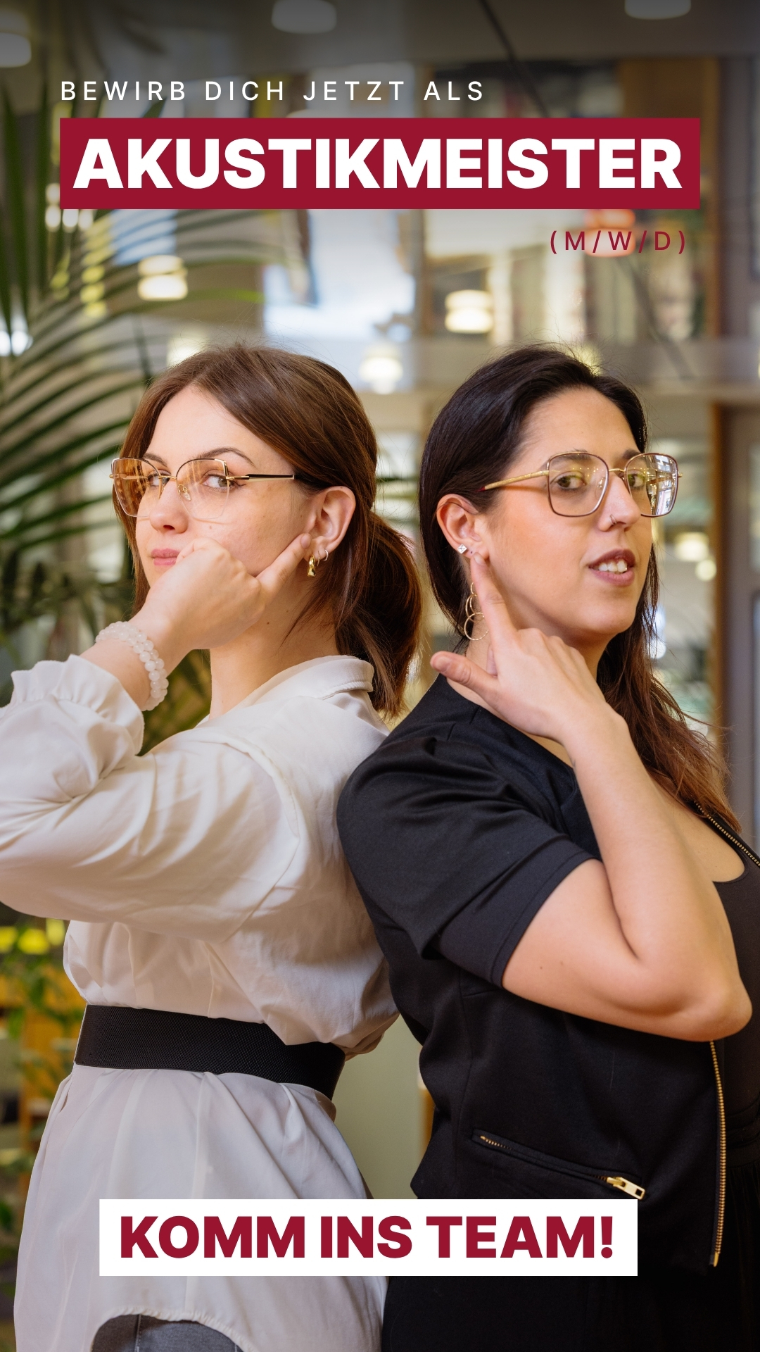 Es ist noch kein Meister vom Himmel gefallen. ✨
👉 Deshalb suchen wir dich als Akustikmeister*in 🫵👂
Seit über 50 Jahren stehen wir bei Baur Optik für Qualität in Augenoptik und Hörakustik – und genau deshalb suchen wir Menschen, die ihr Handwerk lieben und gemeinsam mit uns weiter wachsen möchten. 🤩
Deine Vorteile:
✅ Lockere Atmosphäre & entspanntes Miteinander
✅ Abwechslungsreiche Aufgaben
✅ Familiäres Team mit echtem Zusammenhalt
✅ Arbeit mit modernster Technik & hochwertigen Markenprodukten
✅ Faires Gehalt & attraktive Zusatzleistungen
Du bist Akustikmeister:in und bereit für den nächsten Schritt?
👉 Dann bewirb dich jetzt bei Baur Optik in📍 Donauwörth | Wertingen | Rain am Lech
➡️ www.bauroptik.de/karriere (Link in Bio)
Wir freuen uns auf dich! 😍
#bauroptik #akustikmeister #karriere #donauries #hörakustiker