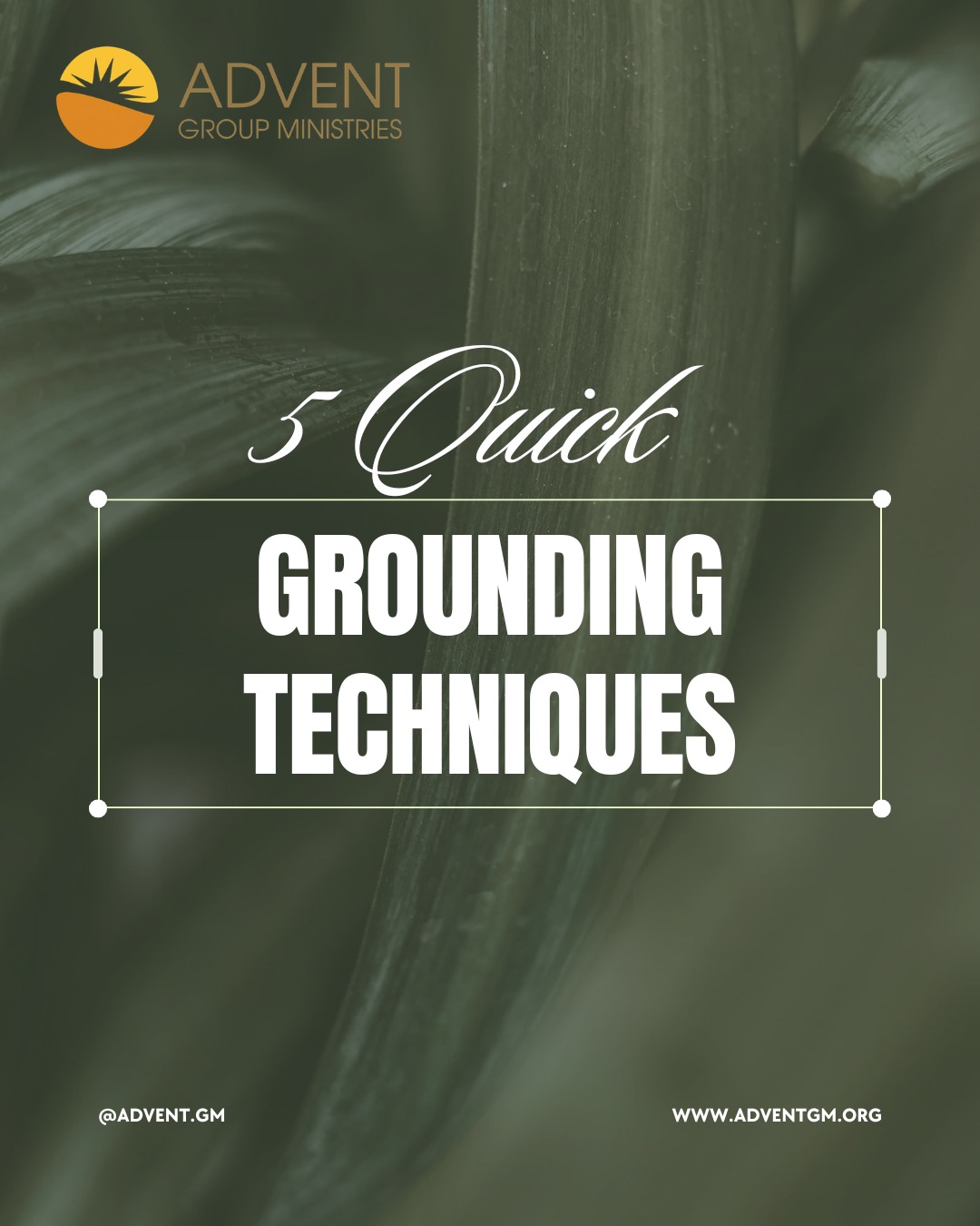April is Stress Awareness Month, and it’s a reminder that stress is something we all experience, but we don’t have to navigate it without tools or support.
Grounding techniques are simple, practical ways to help bring your mind and body back to the present moment when things feel overwhelming. They don’t solve everything, but they can create a pause, a bit of steadiness, and space to breathe again.
Save this post for moments when you need something to come back to yourself.
At Advent Group Ministries, we believe mental health support should be accessible, compassionate, and practical. Small tools like these can be a meaningful part of caring for your emotional wellbeing.
If you’re noticing that stress feels heavy or persistent, you don’t have to manage it alone.
#StressAwarenessMonth #MentalHealthMatters #GroundingTechniques #EmotionalWellbeing #SelfCareTools #AdventGroupMinistries #MentalHealthSupport