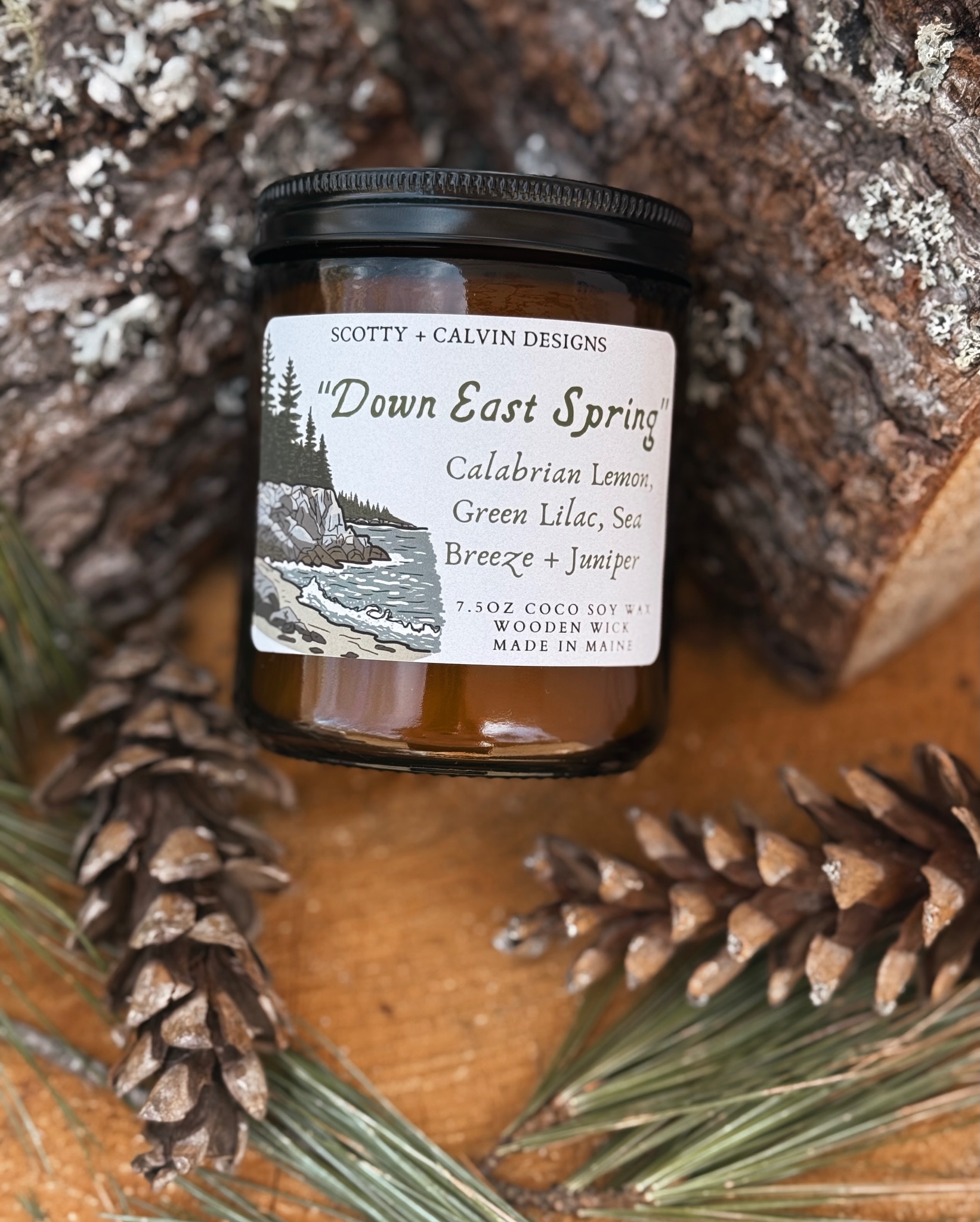 If I had to pick one candle for spring to recommend it would be Down East Spring! Everytime I pour it, all my family members come out and say “mmmmmm that smells sooo good!” (Even my teenage son said this is his favorite!) 😂
🍋Bright, zesty lemon leads the way—fresh, sharp, and mouthwatering —layered with a sweet undertone of fresh green lilac. Juniper brings in a clean, woodsy edge that keeps it grounded, like fresh air rolling in off the coast. If you like lemon, you’ll love this one! Very sophisticated and elevated from your run of the mill lemon fragrance. 🍋
It’s vibrant. Awakening. A full reset in a jar.
Not a soft Spring, the kind that wakes you up and gives your a burst of energy!
Top notes: Calabrian Lemon, Fresh Basil
Middle notes: Jade Waters, Green Lilac
Base notes: Sea Breeze, Delicate Juniper
7.5oz Candle in reusable glass jar
Wax:
We use a Virgin Coconut Soy blend of wax which is clean burning, biodegradable and natural. It is also toxin free, paraben free, vegan, phthalate free and comes from renewable sources.
Wicks:
Eco-friendly, clean-burning, wooden wicks made from FSC Certified Wood, hand-crafted + made in the USA
Fragrance: phthalate free, cruelty free, carcinogen free, paraben free, mutagen free, IFRA Certified safe, premium fragrance blends.
These are available on our website now with all of our other seasonal candles as well as our core collection! 🖤🙌🏻
👉🏻Artisan made stickers + candles
👉🏻Available wholesale + retail
👉🏻Weatherproof (dishwasher safe, waterproof, UV resistant)
👉🏻Scratch resistant
👉🏻Maine Made
#candlesofinstagram #makesymade #downeastmaine #maine #mainemade