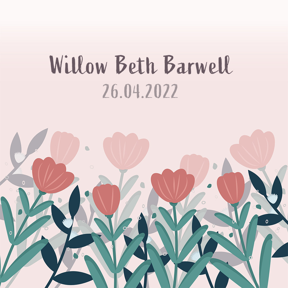 Happy 4th Birthday Willow 🎉🎈🎁 enjoy your celebrations in the clouds. Thinking of your family today xxx #alwaysloved ❤️