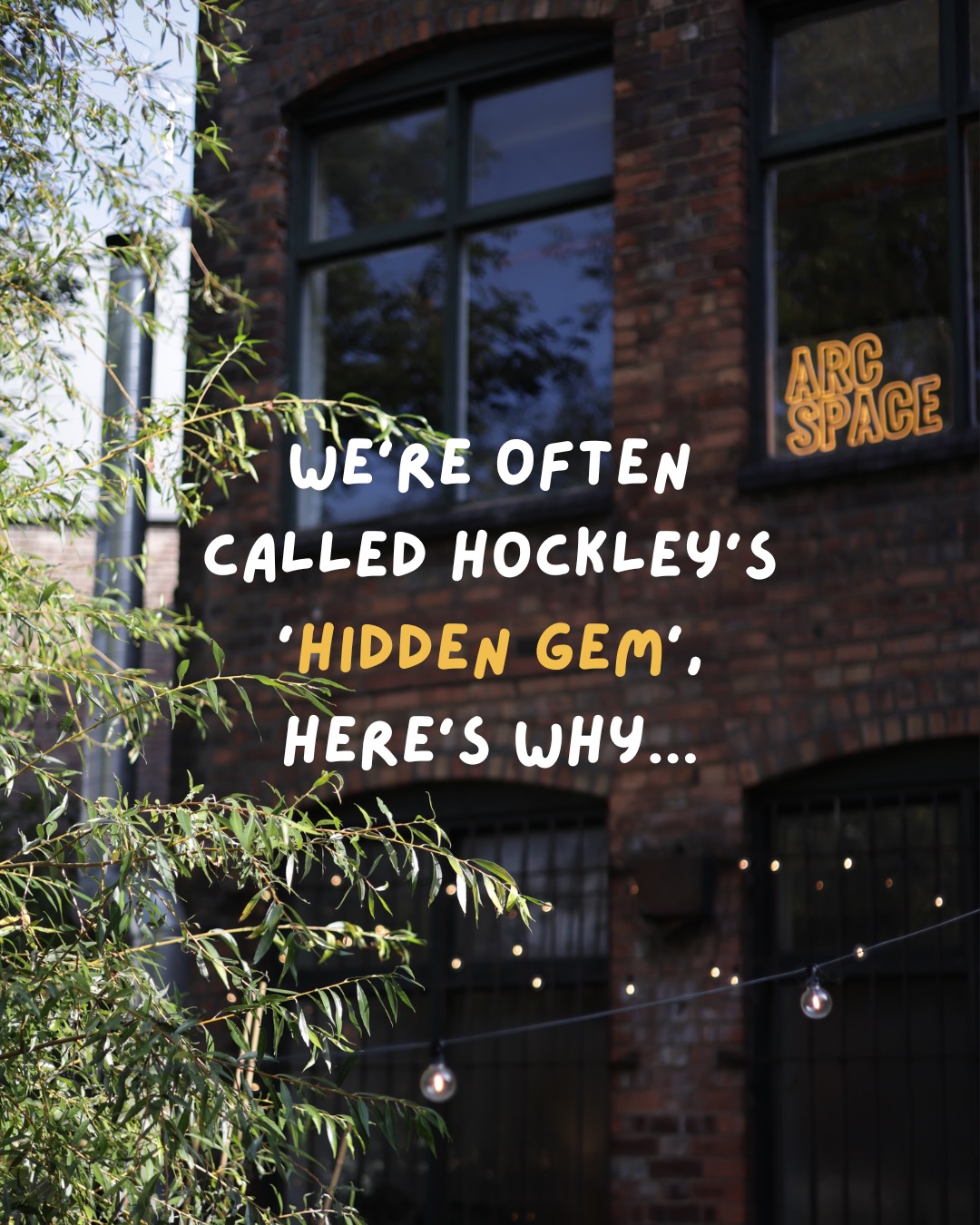 Did someone say, Hockley’s hidden gem?
Come find us and see it for yourself!
📍ARC Space, Western House, Western Street, Nottingham, NG1 3AZ