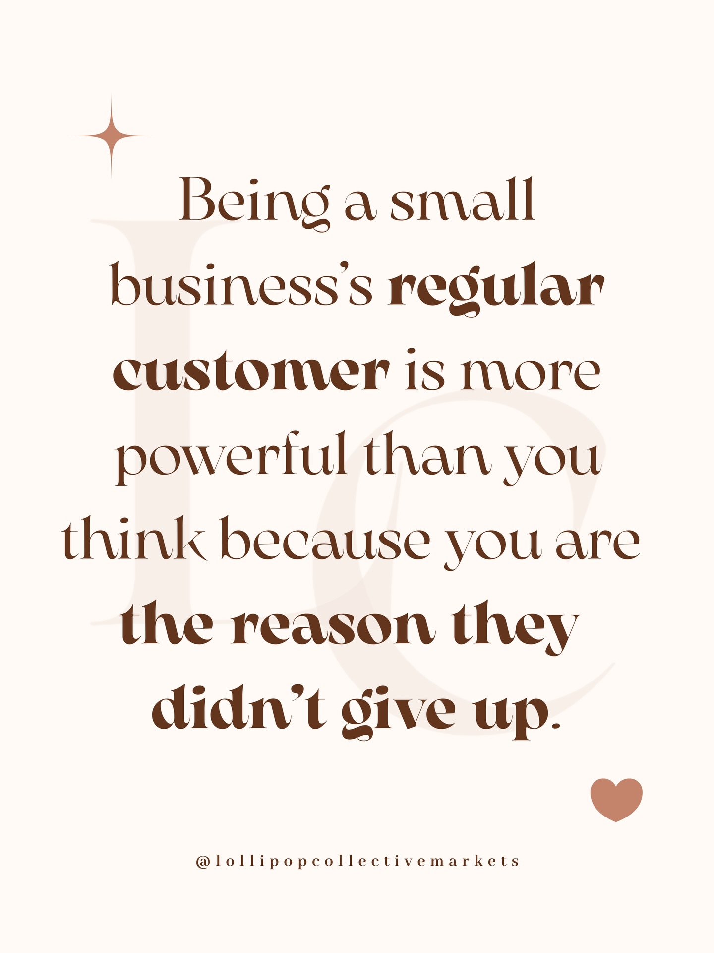 Think about a small business you keep going back to.🧡
You probably don’t think much of it. Just something you love and someone you trust.
But to that small business owner? You are the proof that what they built matters. Your loyalty isn’t just a purchase. It’s a vote of confidence in a real person who bet everything on their dream!🙌🏼
Who’s a small business you keep going back to? Drop them below let’s give them some love this weekend 👇