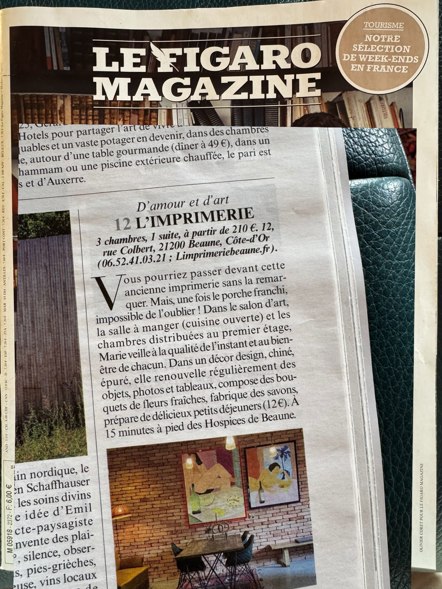 D’Amour & d’Art !
Merci @lefigaro @lefigarovin pour cette vignette, l’Imprimerie c’est une petite adresse au grand coeur, amoureux de la vie, hippies, épicuriens, philosophes, bons vivants et rêveurs bienvenus !
Thank you @lefigaro @lefigarovin for this post. L’Imprimerie is a small spot with a big heart—hippies, epicureans, bon-vivant philosophers, and dreamers are all welcome!
#localdreamers #bedandbreakfast #peaceandloveplace #petiteadressegrandcoeur #beaune