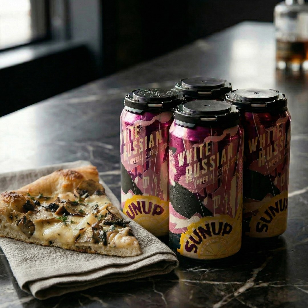 Tired of saving your stouts just for dessert? Here's a thought. The roasty cocoa finish in our White Russian Stout is an unexpected hero next to a slice of pizza. Let us know the most surprising beer pairing you've ever tried.
#sunupbrewingcompany