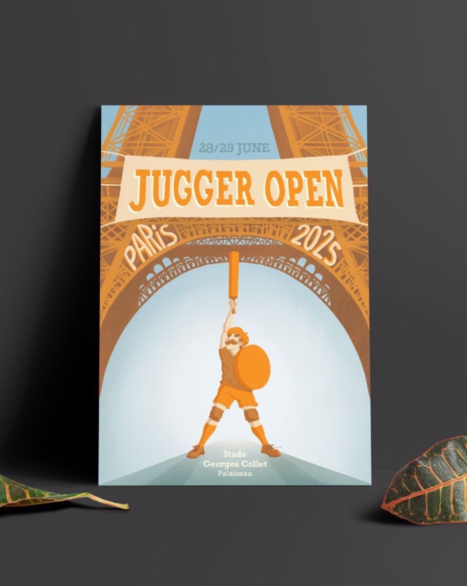 L’affiche du premier tournoi de Jugger à Paris / Palaiseau ! Fier de sa moustache et de son épée en mousse, un joueur de Jugger prend la pose et brandit son arme vers la Tour Eiffel ! Elle sera témoin des plus hauts faits d’armes des équipes venant du monde entier ! Quelque soit ta devise cher.e joueur.euse de @mecanhydre_jugger : du cuivre à l’or, ou honneur et panache, que brille ton sourire dans la fièvre du jeu !
#illustration #graphicdesign #paris #jugger #toureiffel @procreate