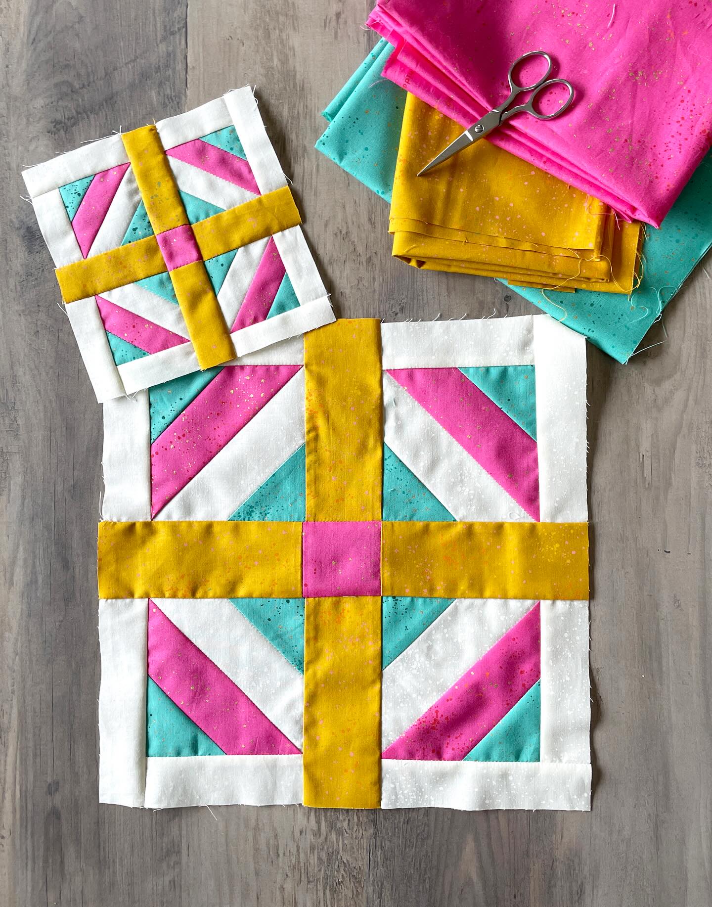 How’s everyone’s Block 4 coming in the @happyhourstitches Block of the Month?!
This block is a fun and fast one to sew—the perfect project to showcase cute fabrics!
If you haven’t signed up yet, join the BOM at the link in my bio! (sewing is always more fun with friends!) 🧵 🎉
#hhsbom2026 #HappyHourStitches #hhstitches #blockofthemonth #rubystarsociety