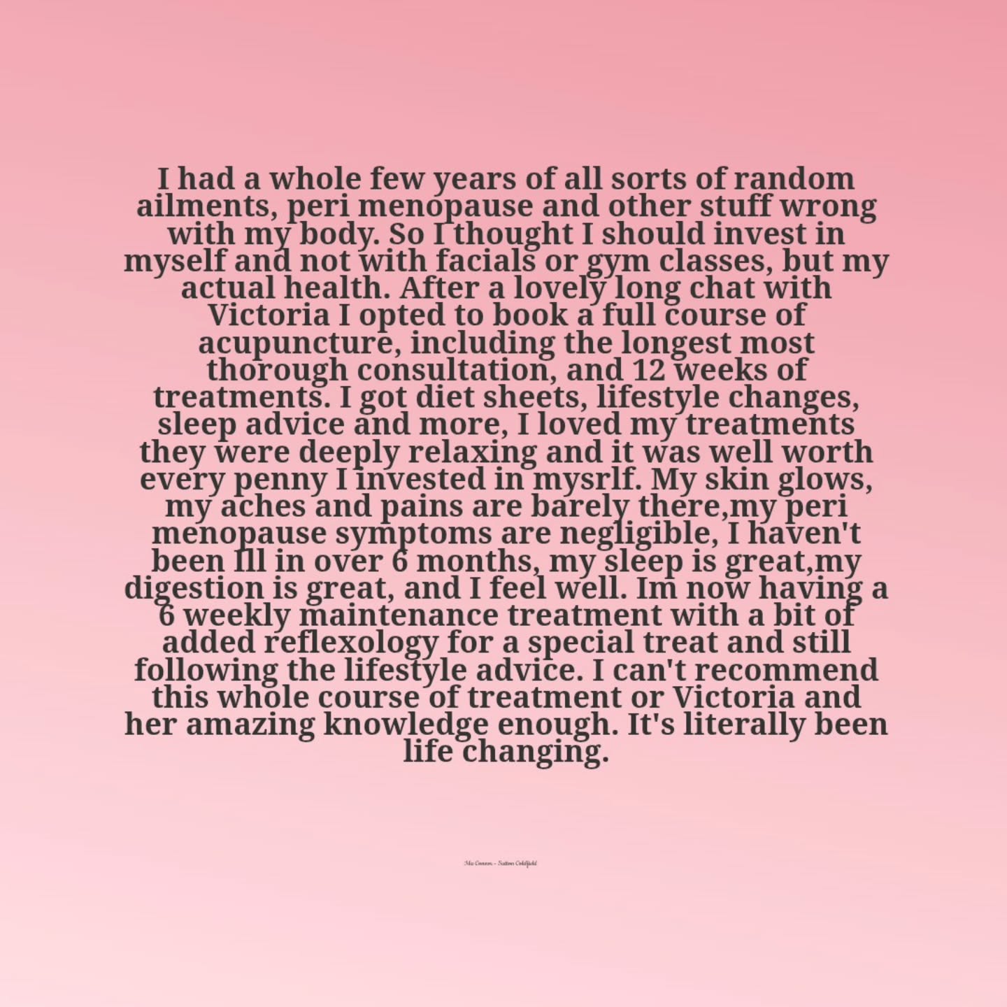 Isla very kindly gave permission to share this. I don't do many full 12 week wellness courses, but occasionally some clients will truly benefit from a total MOT. Shorter 6 week courses are also available. In this time I get a chance to really balance your body, calm excesses, boost deficiency, treat your whole being, to get you back to a state closer to wellness. But I can't do it alone, clients must be willing to do their homework, follow the dietary and lifestyle changes, investing in yourself involves more than just my input. If you're expecting someone else to do the work for you, TCM isn't for you! It's a bit like going to the gym and asking someone else to do the workout for you, you won't get results! But if you're totally willing to do the work, you can reap the rewards. #acupuncturetamworth #acupuncture #takecontrolofyourwellbeing #witchyworkshops #wellbeing
