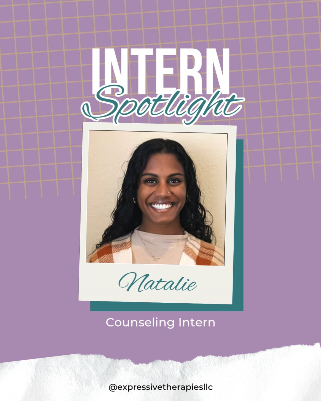 ☀️ STAFF SPOTLIGHT ☀️
Natalie is one of our counseling interns who will be graduating at the beginning of next month!
#expressivetherapiesllc #counseling #socialwork