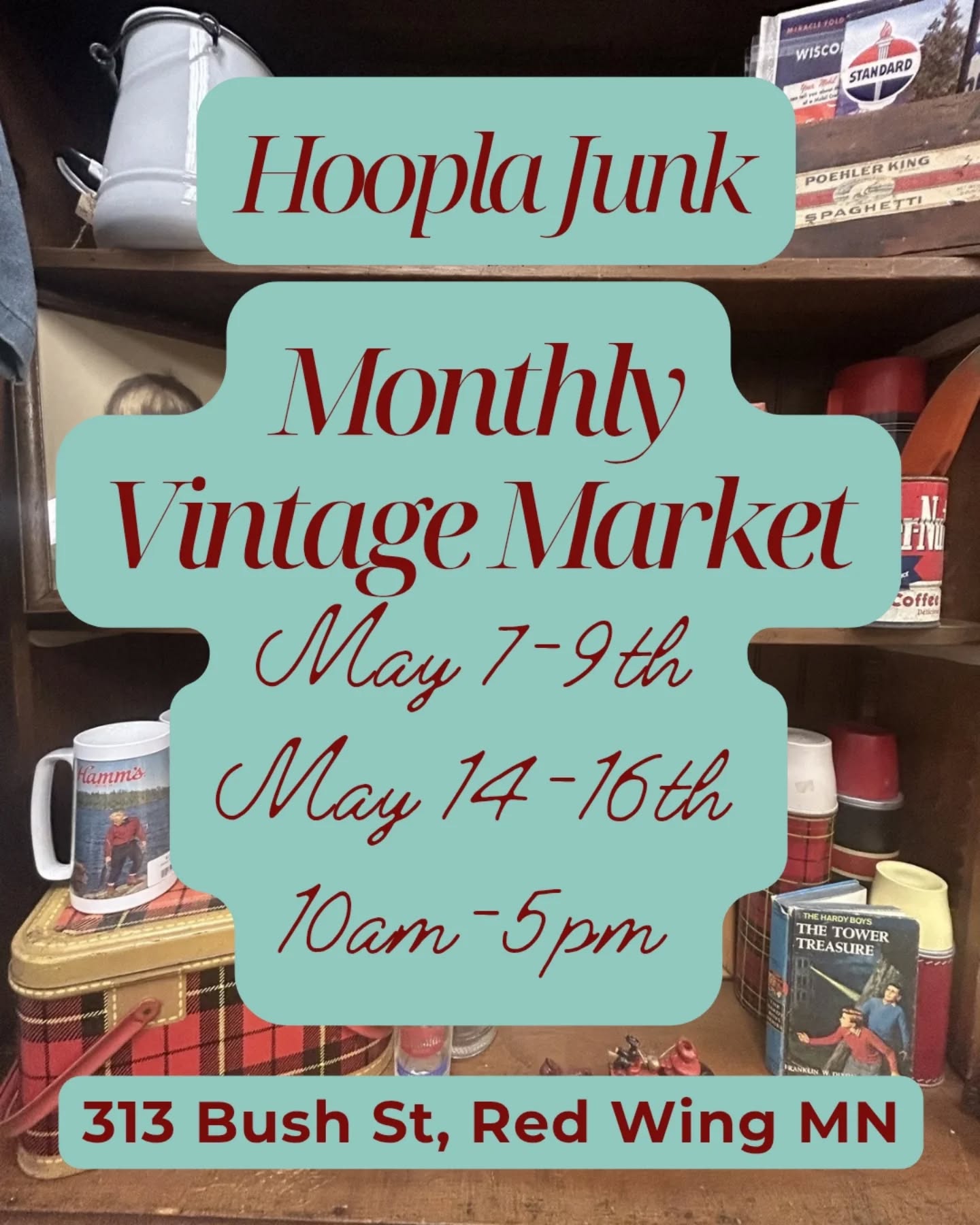 We MAY be excited that we are less than 2 weeks until our next monthly market! 💐 (Get it?....May?....we tried) See you at the shop 💞 #redwing #redwingmn #twincitiesevents