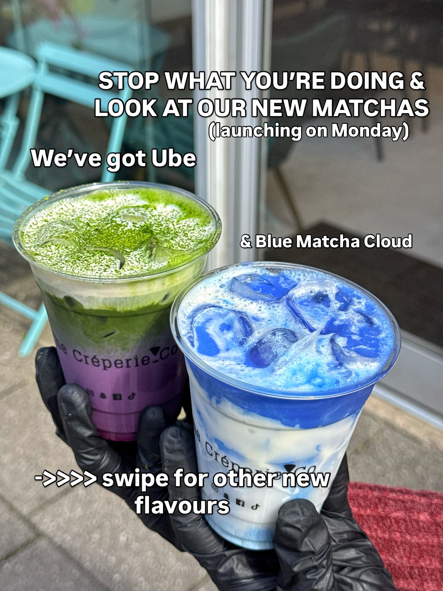 STOP WHAT YOU’RE DOING AND LOOK AT OUR NEW MATCHA RANGE!🔥
We’ve taken this to a WHOLE new level with Ceremonial Matcha all the way from Japan and we’ve got a TON of flavours to pair this with including Ube, Blue Cloud, Banana, Strawberry and plenty more…✨
Tag someone below who needs to try this!👀
#Creperie #CreperieCo #Matcha #MatchaInManchester #MatchaLover