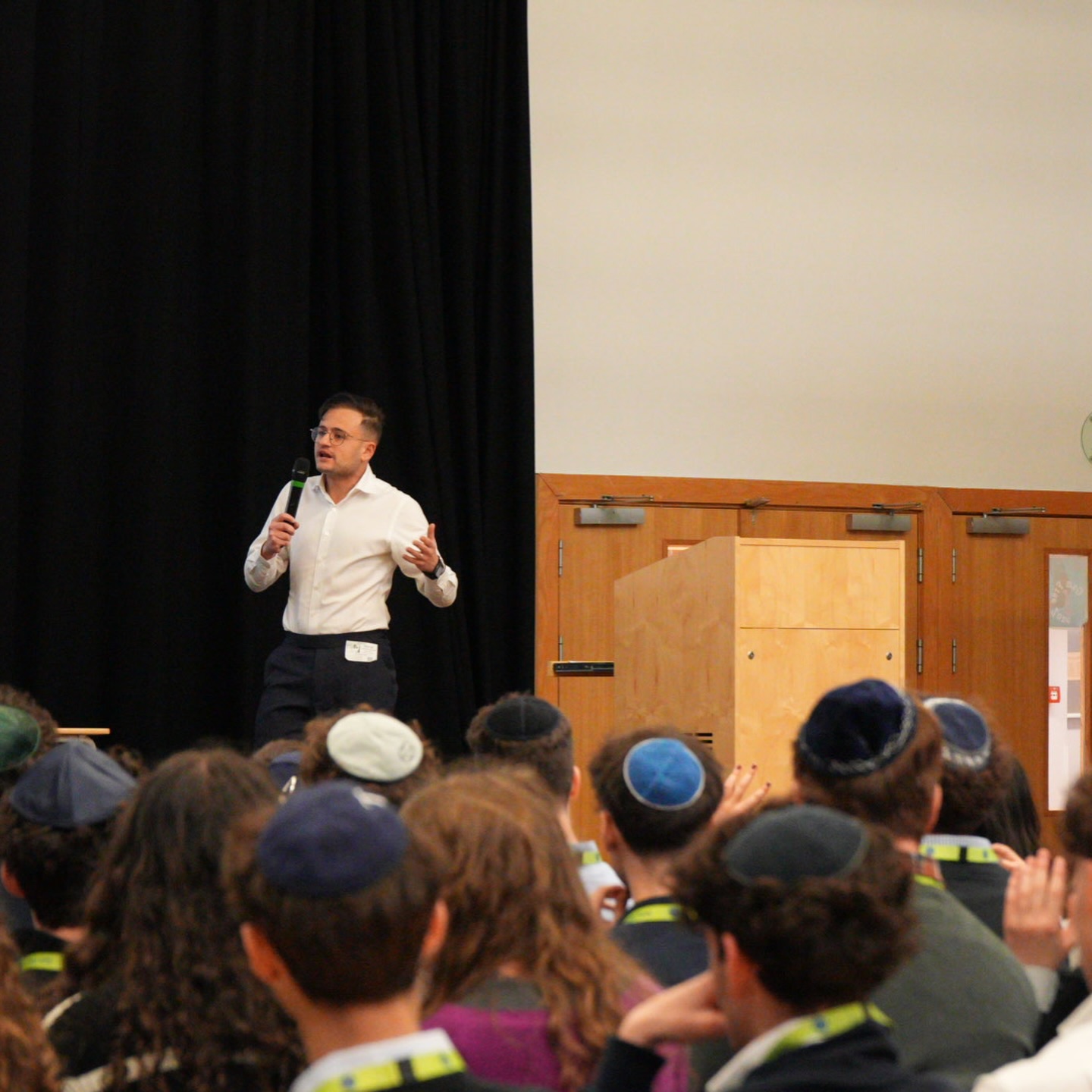 Year 12 had the opportunity to hear from Lawrence Rosenberg, entrepreneur and former The Apprentice candidate, who shared his journey from school to the boardroom.
Alongside speaking about confidence, communication, and thinking strategically, he also reflected on the importance of proudly maintaining Jewish identity - both on campus and in the workplace - and the role it plays in shaping who you are. He encouraged students to stay authentic, including how they present themselves on social media, and to carry their values with confidence into every space they enter.
He left students with one simple message: just do things.