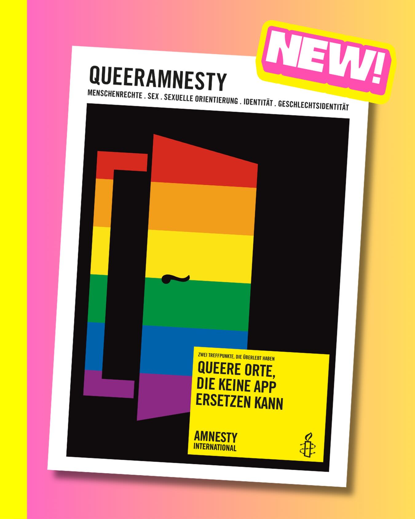 🌈 Neue Ausgabe online – und sie geht unter die Haut.
👉 Jetzt im Link in unserer Bio lesen
Dieses Magazin zeigt, was gerade auf dem Spiel steht:
🔥 Queere Orte vs. Apps
Digitale Verbindungen ersetzen keine echten Räume – doch genau diese verschwinden zunehmend. Was bedeutet das für unsere Community?
⚠️ Queere Schüler*innen unter Druck
Diskriminierende Gesetze und fehlende Inklusion machen Schulen für viele unsicher – mit spürbaren Folgen für ihr Leben.
❤️ Ein riesiges Dankeschön an Focus Refugees
Ihre Arbeit verändert Leben: Sie begleiten queere Geflüchtete, schaffen Sicherheit und echte Perspektiven.
📣 Jetzt lesen, teilen und sichtbar machen.
#QueerRights #HumanRights #Queeramnesty #RefugeeSupport