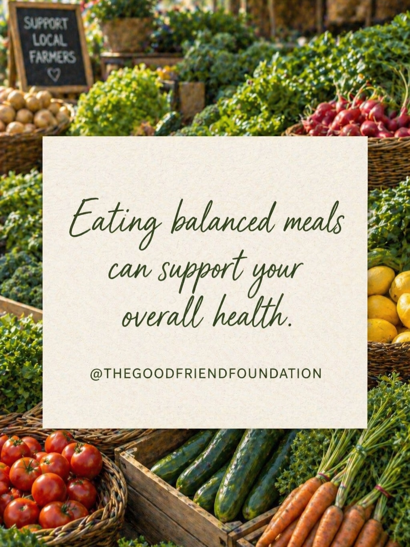 Eating balanced meals can support your overall health.
Comer comidas balanceadas puede apoyar tu salud general.