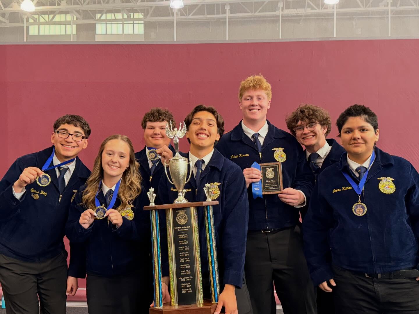 We want to wish a huge congratulations to our North high stars today! ❤️🩶⭐️
Today we had three teams competing in the sectional contest for BIG, Novice Record Bookkeeping, and Farm Cooperative Marketing. Way to represent North High and make us proud.
Huge Congrats to our winners!
🏆 Co-Ops 1st High Team
🏆 NRB 2nd High Team
🏆 BIG 3rd High Team
🏅Co-Ops 1st High Individual: Alexis Diaz
🏅Co-Ops 2nd High Individual: Toby Ramos
🏅Co-Ops 3rd High Individual: Hannah Lancaster
🏅Co-Ops 5th High Individual: Matt Herron
🏅NRB 2nd High Individual: Lydia Cotton
Shout out to @csubakersfield for hosting this event!
