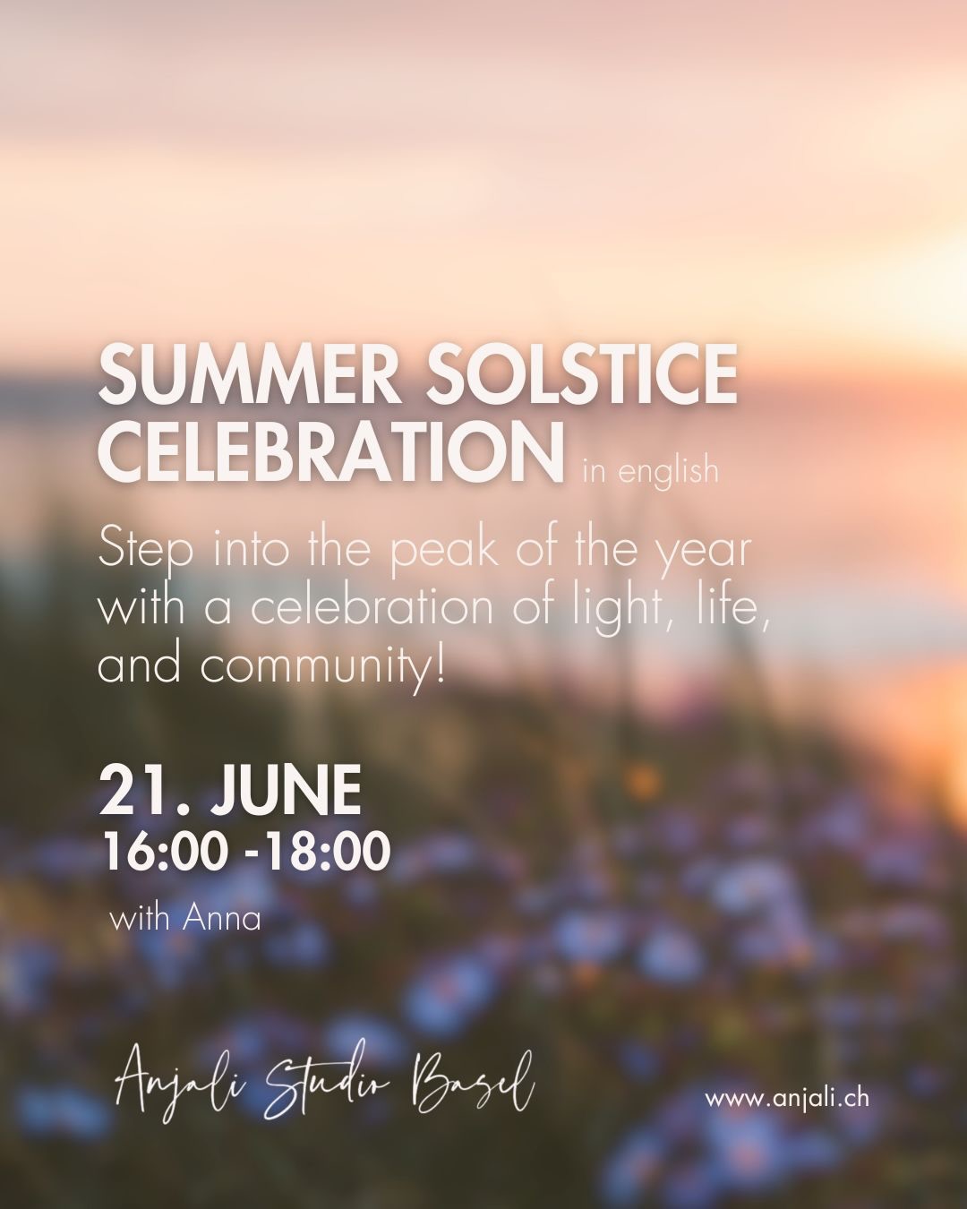 Summer Solstice Celebration with Anna
@she_feelz_good
Sunday, June 21, 2026
Step into the peak of the year with a celebration of light, life, and community!
This Summer Solstice event is a vibrant invitation to recharge your spirit and align with the rhythmic flow of nature. Together we will gather in a one-of-a-kind circle blending ancient traditions with modern soul-work.
Opening with an energizing flow of solar asana and pranayama and then enjoying the heart-centered medicine of Cacao and Mantra, each element crafted to help you unwind and expand. We’ll dive into the astrology of the season and drift into a blissful Yoga Nidra journey, leaving you nourished, connected, and ready to shine your light forward.
All info + BOOKING on the website and on our APP!
🔗 in bio
🌞
#summersolstice #yoga #cacao #basel