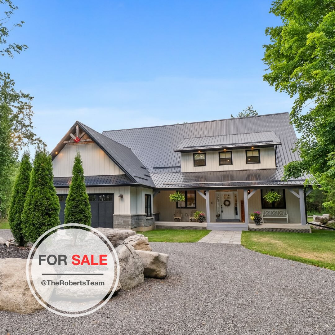 🏡 For Sale!
975 Ray Rd, Madoc
$1,039,900
Welcome to a home where modern comfort meets the quiet beauty of country living, set on 3.35 acres of peaceful, private land. 🌿
Thoughtfully designed for both everyday living and entertaining, this farmhouse-style home features a bright, open-concept layout with a stunning kitchen at its heart — seamlessly connecting to a warm and inviting living space.
With 4 bedrooms and 4 bathrooms, including a main floor primary suite complete with a spa-like ensuite, this home offers the space and functionality today’s lifestyles demand. A spacious upper-level loft adds even more versatility — ideal for a home office, studio, or additional family space.
Outdoors, enjoy the best of rural living with expansive decks, a patio and fire pit for gathering, and a 28’ x 40’ shop with in-floor heating potential — perfect for projects, storage, or hobbies. Plus, a large unfinished basement with bright windows offers endless potential to make the space your own.
If you’ve been searching for a property that blends comfort, space, and opportunity in a serene setting, this one is not to be missed. 🏡✨
📲 Ready to explore this property further? Let’s connect.
#TheRobertsTeam #RoyalLePageFrank #CountryLiving #AcreageLiving #FarmhouseLiving DreamHome DurhamRegionRealEstate