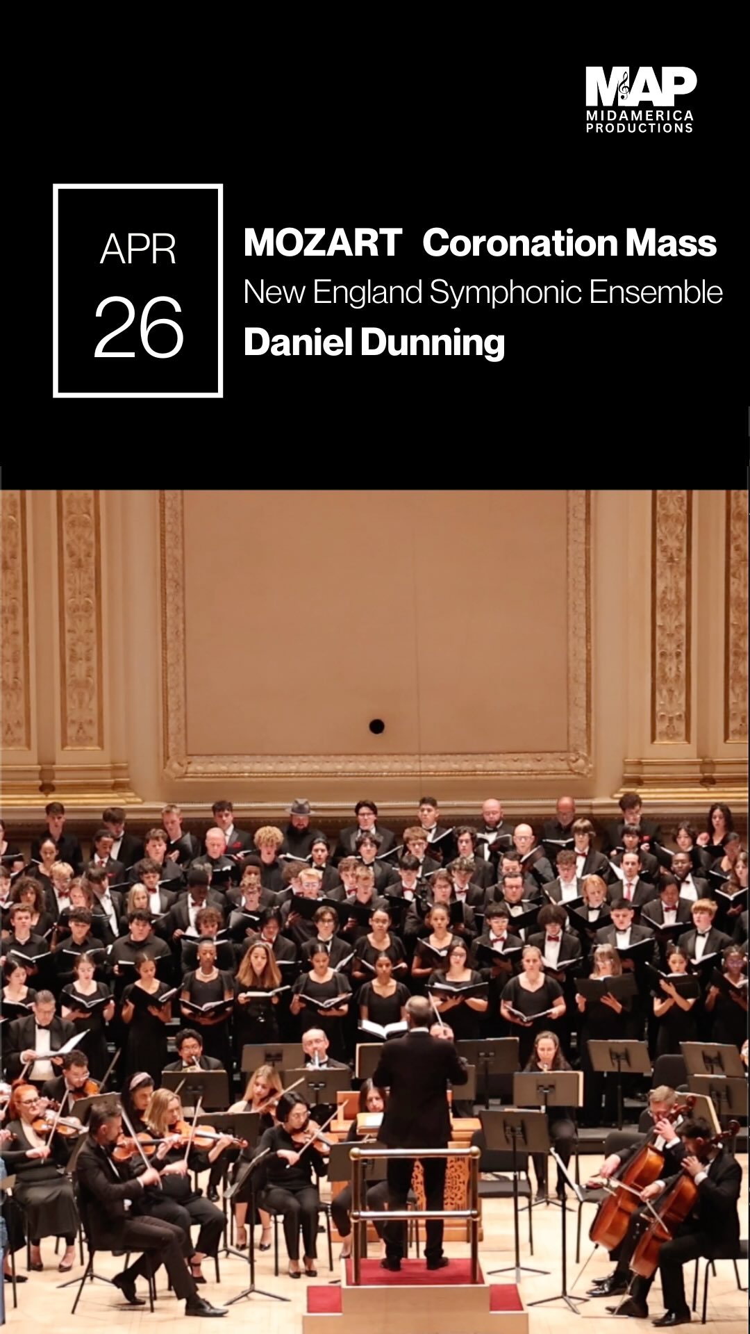 ✨Live from Carnegie Hall! The Mozart’s Coronation Mass, conducted by Daniel Dunning, featuring the New England Symphonic Ensemble and participating choruses.
✨ Participating Choruses:
Pusch Ridge Christian Academy Advanced Ensemble, Tucson, AZ (Daniel Dunning, Director)
DeQuincy High School Choir, DeQuincy, LA (Carie Barnes, Director)
Barbe High School Choir, Lake Charles, LA (Travis Stegall, Director)
Tucson High Magnet School Concert Choir, Tucson, AZ (Chizuru Jurman, Director)
Edison High School Acapella Ensemble, Edison, NJ (Joshua Lisner, Director)
👏 Bravo to all the performers!
#CarnegieHall #MozartCoronationMass #ChoralMusic #OntheMAP2026