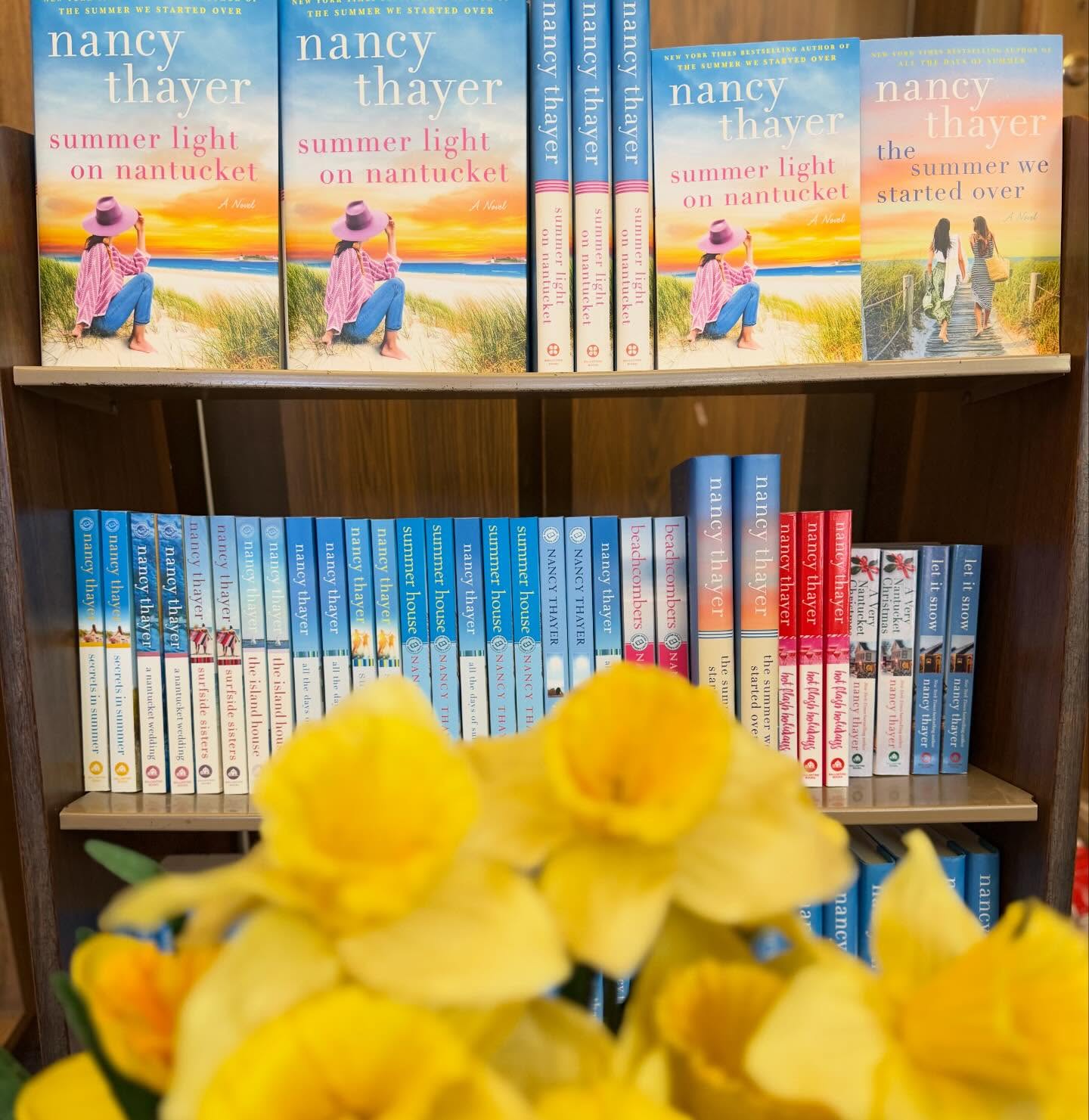 @nancythayerbooks will be signing books today Saturday, April 25th at Mitchell’s Book Corner from 10:30am - 11:30am! Happy Daffodil Festival, Nantucket!