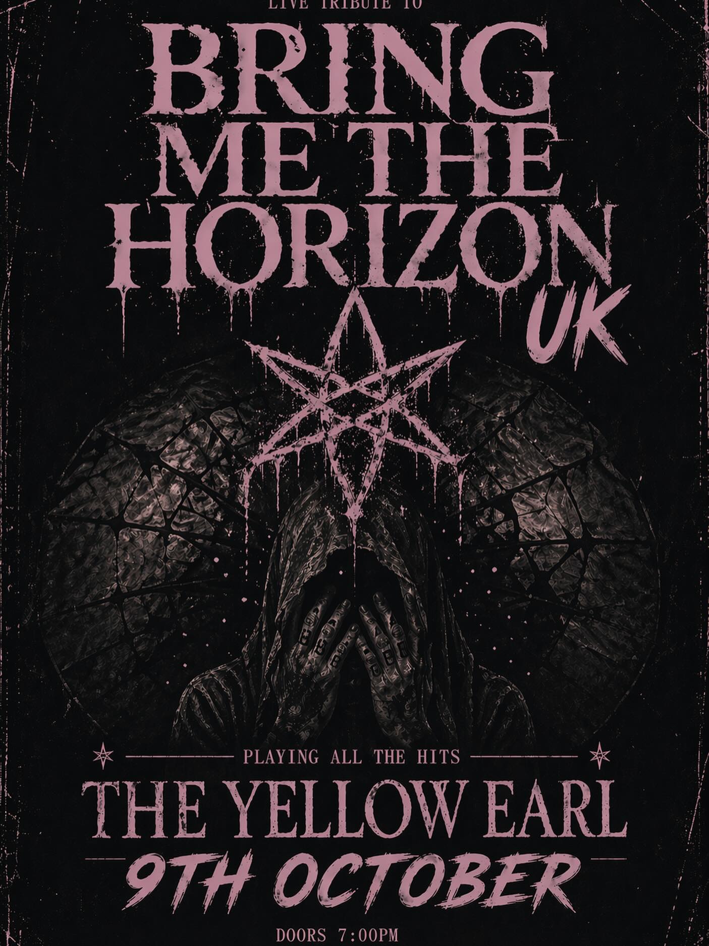 The Yellow Earl Proudly Present
Bring Me The Horizon UK
The ultimate tribute, delivering the energy and chaos of BMTH’s live shows. From crushing metalcore to genre-bending hits, they recreate the power, passion, and
atmosphere fans know and love.
Tickets 15
try booking search yellow earl
Enjoy