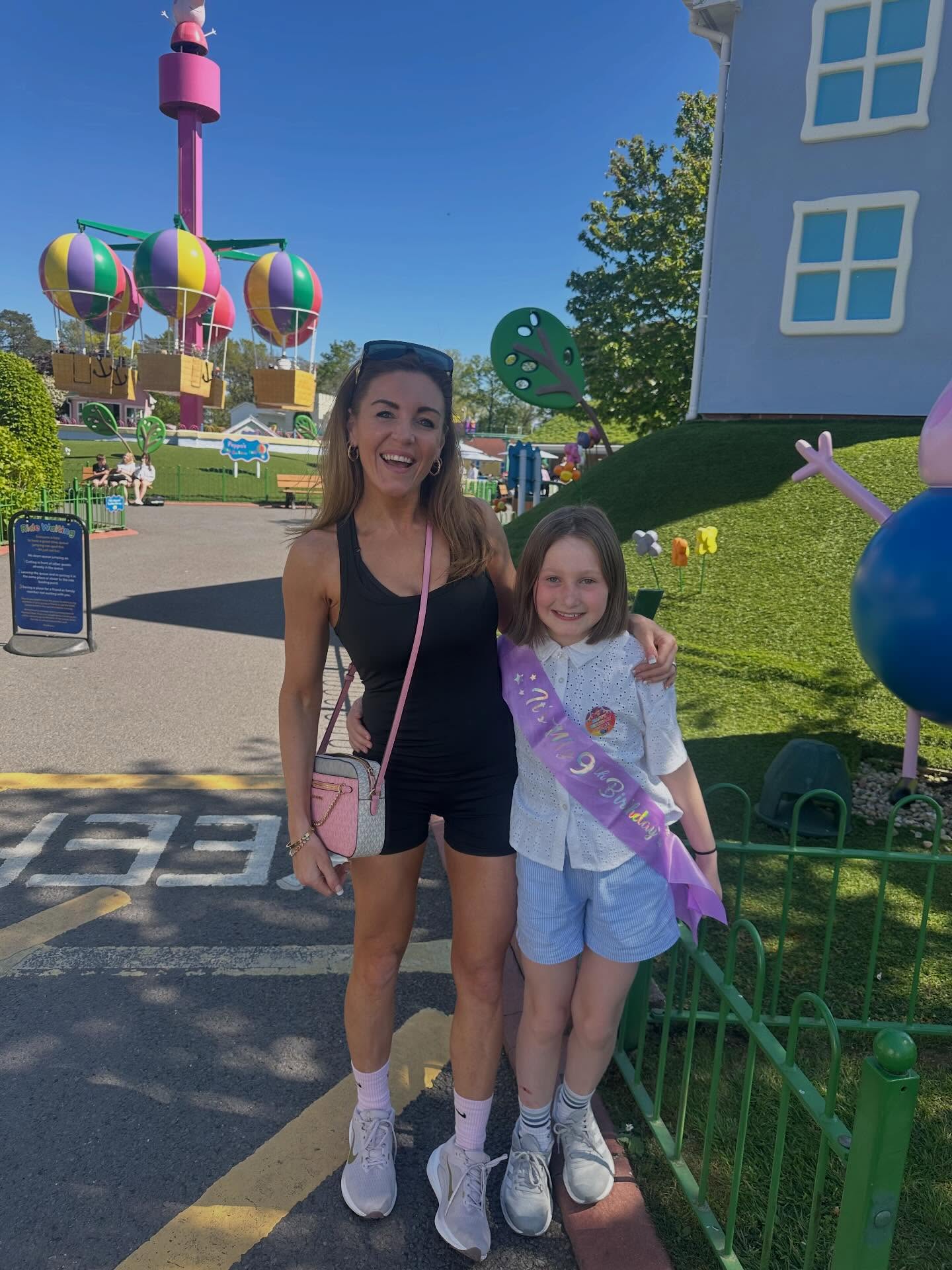 My girl’s birthday celebrations began…🎢😆💞!
Scroll to see the video 😂 George makes me die 🤣 Such cute memories 🫶
Peppa Pig + Paultons is a yearly tradition for us and I never want it to end 🥹 We started coming when she was 2 😭
Honestly when I say “make the most of every moment, because they’re only young once” I really mean it! It goes so quick right ??
Little lady’s birthday is a few days away, but in true girl style, she’s milking it 💁♀️🤣
Keep an eye out for my reel this week showing you what I eat and how I stay on track on weekends like this! I know birthdays etc are when a lot of you fall ‘off the wagon’ and can’t get back on!! But it’s important you keep enjoying making those memories 🥰 . Remember I’m here to support you 💞
Here’s to a wonderful week ahead & starting the new month on a high 🤩 spaces almost gone for my app programs in May 🤪🙌☀️