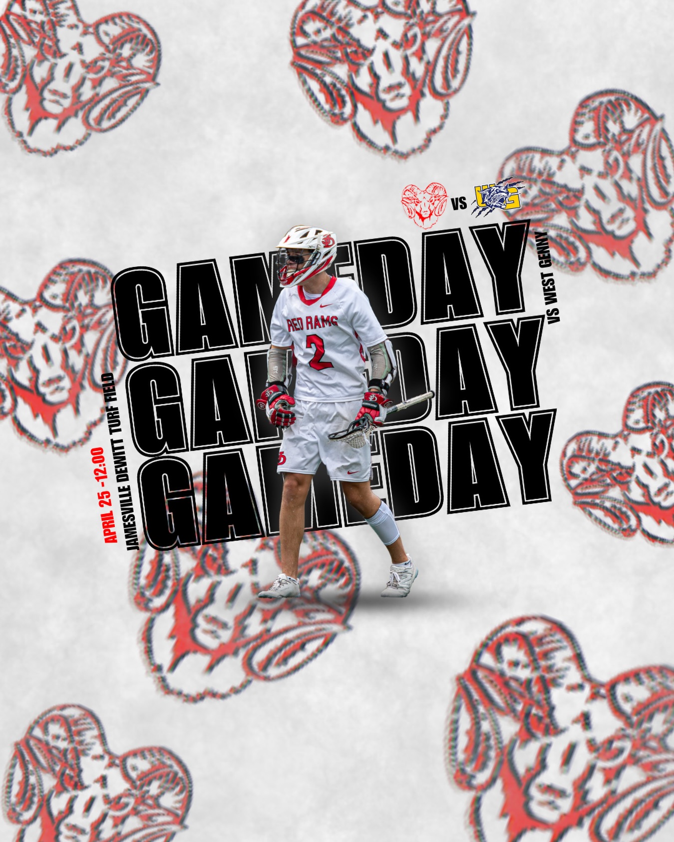 Home game today for the boys against West Genny at 12.