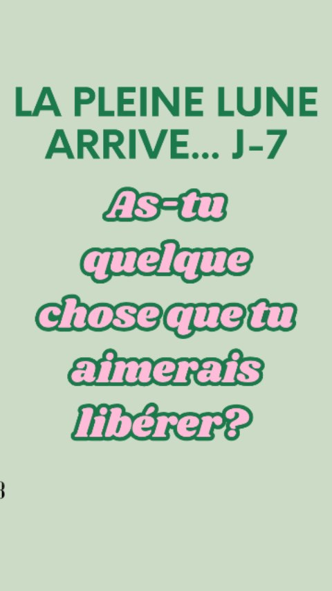 La Pleine Lune des Fleurs arrive dans exactement 1 semaine.
Le 1er mai, la Lune sera en Scorpion et cette énergie-là, elle va chercher ce qui est prêt à être relâché.
Les émotions enfouies, les tensions accumulées, ce qu'on porte sans vraiment s'en rendre compte.
C'est exactement dans cet espace que j'organise le soin collectif de Pleine Lune.
1h depuis chez toi : 25 CHF. 🤍
Il reste des places. Le lien pour rejoindre le soin est en bio.
À vendredi prochain sous la Lune des Fleurs.
#pleinelune #pleinelunescorpion #lunedesfleurs #1ermai #soinenergetique