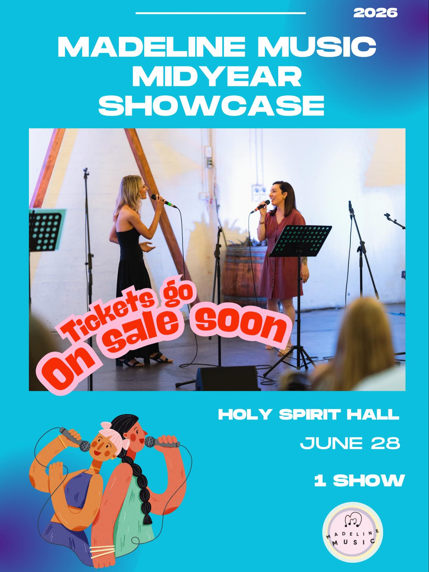 Our midyear show is now 1 show only. Tickets go on sale soon! :) stay tuned. They will sell fast.