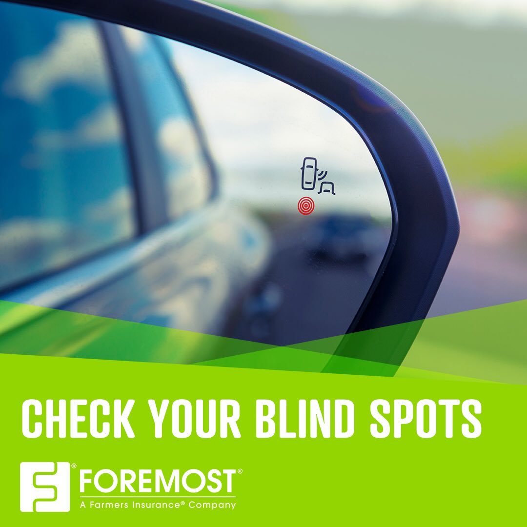 Even if your vehicle has a sensor on the mirrors that light up when another vehicle is near, you should always check your blind spots before changing lanes!
#drivingtips #safety #insurance #safedriving