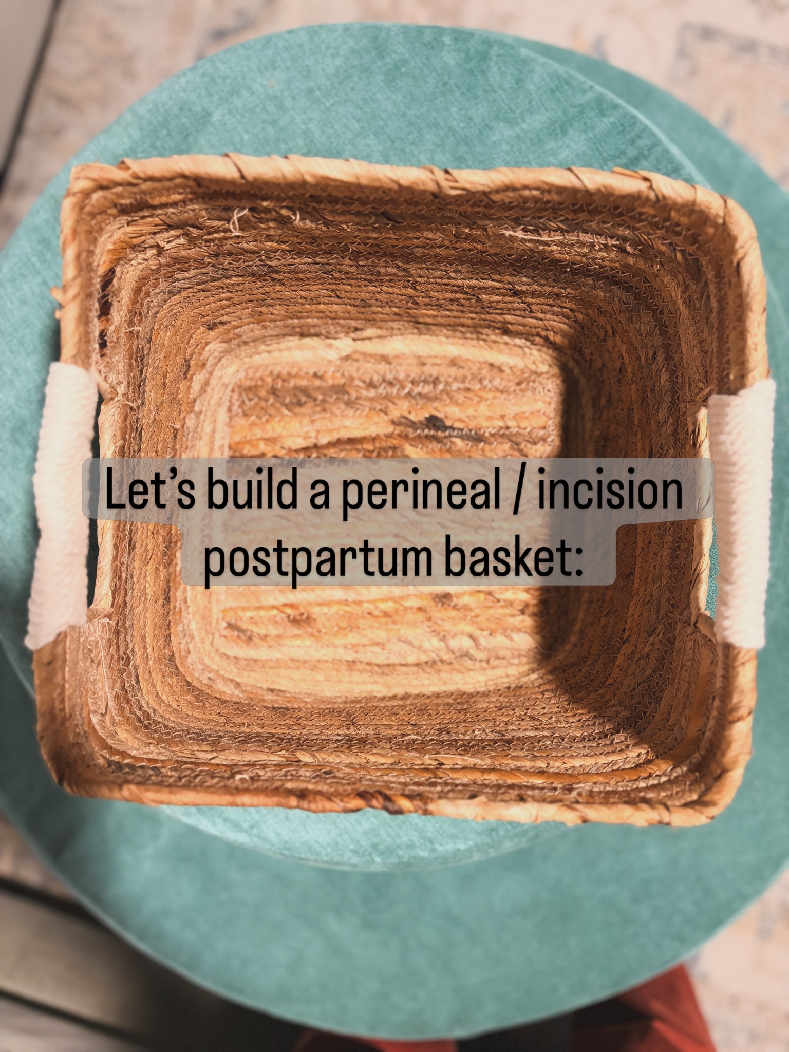 Made a perineal or incision postpartum basket for It Takes A Village and I figured I’d share what I chose. What did you find helpful for healing postpartum?