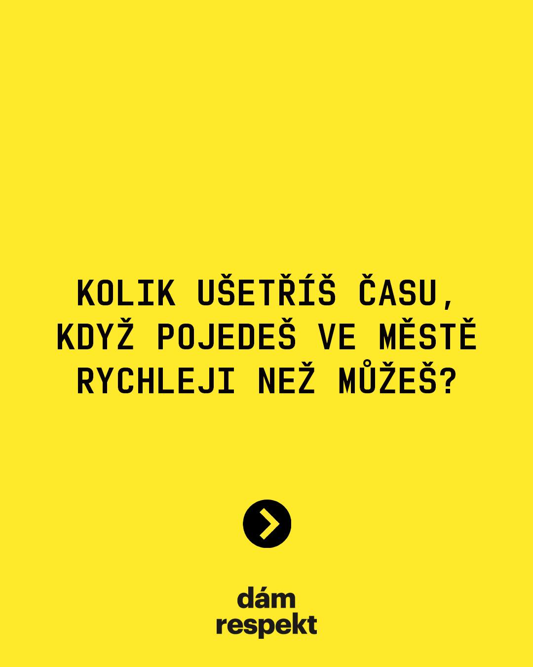 Rychlou jízdou na 10 km trase ušetříš jen minuty, ale riskuješ víc, než si možná uvědomuješ. 😌
#DamRespekt