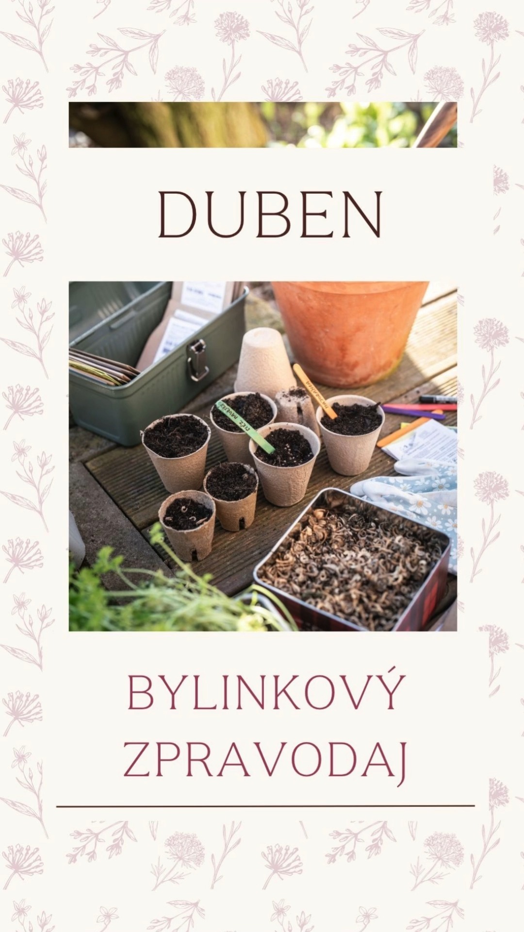 🌿 Nový newsletter je venku.
Tentokrát o tom, jak si vypěstovat vlastní bylinky – i bez velké zahrady.
Stačí balkon, parapet nebo malý kousek slunce… a můžeš začít. ✨
V dubnovém newsletteru ti ukážu, že pěstování bylinek nemusí být složité ani jen pro „zkušené zahradníky“. Najdeš v něm moje tipy, s čím začít, které bylinky jsou nejvděčnější, jaké mají nároky a jak je pak využít v kuchyni i domácí péči.
PS: Květnový díl už pro vás opmalu chystám, tak se nezapomeňte přihlásit k odběru TADY: https://bit.ly/bylinkatka
#bylinkatka #bylinky #pestovanibylinek #domacibylinky #bylinkovazahradka #balkonovazahradka #prirozenapece #bylinkareni #herbgarden #zivotsbylinkami