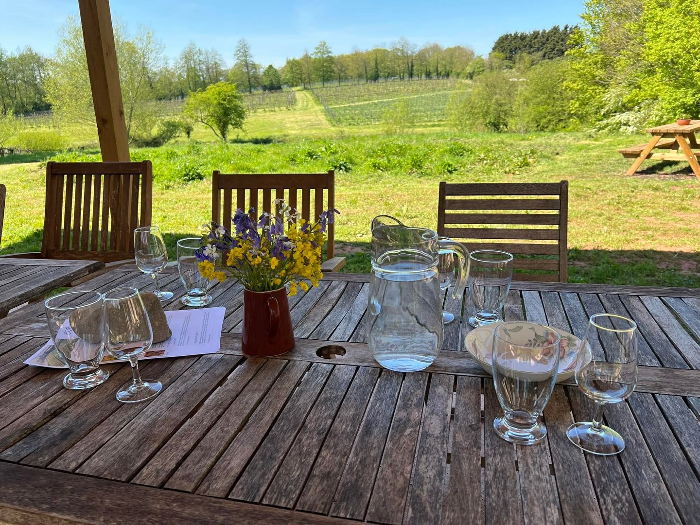 All ready for our first Private Tasting of the year! 🥂 And couldn’t be better weather 👌🌞