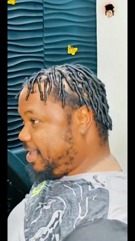 This Clip Got Deleted From The Results Video (Without The Sound). . I Still Had To Post It 🤣😂 . Don't Kill Me, Its All Luv 🧡✨️
.
.
#luvonlocd #starterlocs #menlocstyles #combcoilstarterlocs