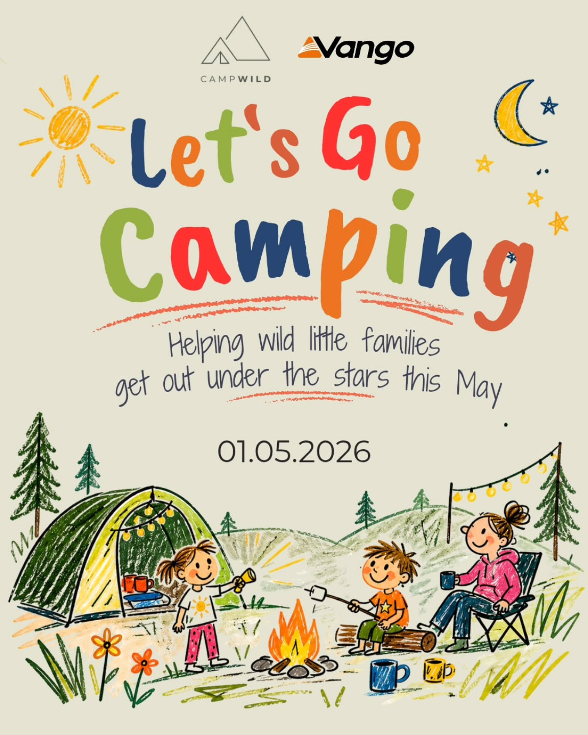 Getting outside with kids matters more than ever 🌿
We’re about to launch something to make family camping simple this May…
Tag a family who needs to go camping
⛺️
or comment “Let’s Go Camping” and we’ll send you what we’ve got coming 👀