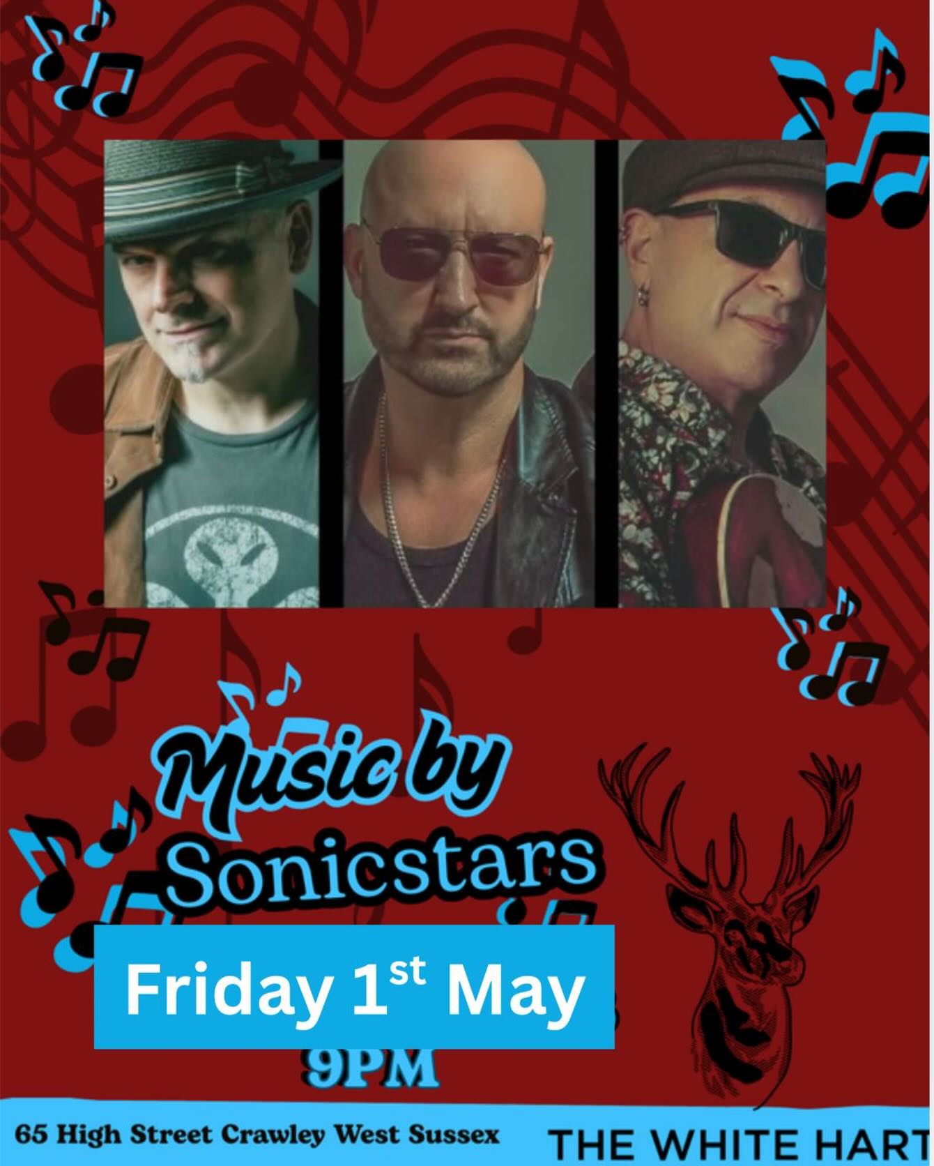 Last minute changes Sonicstars starting 9pm