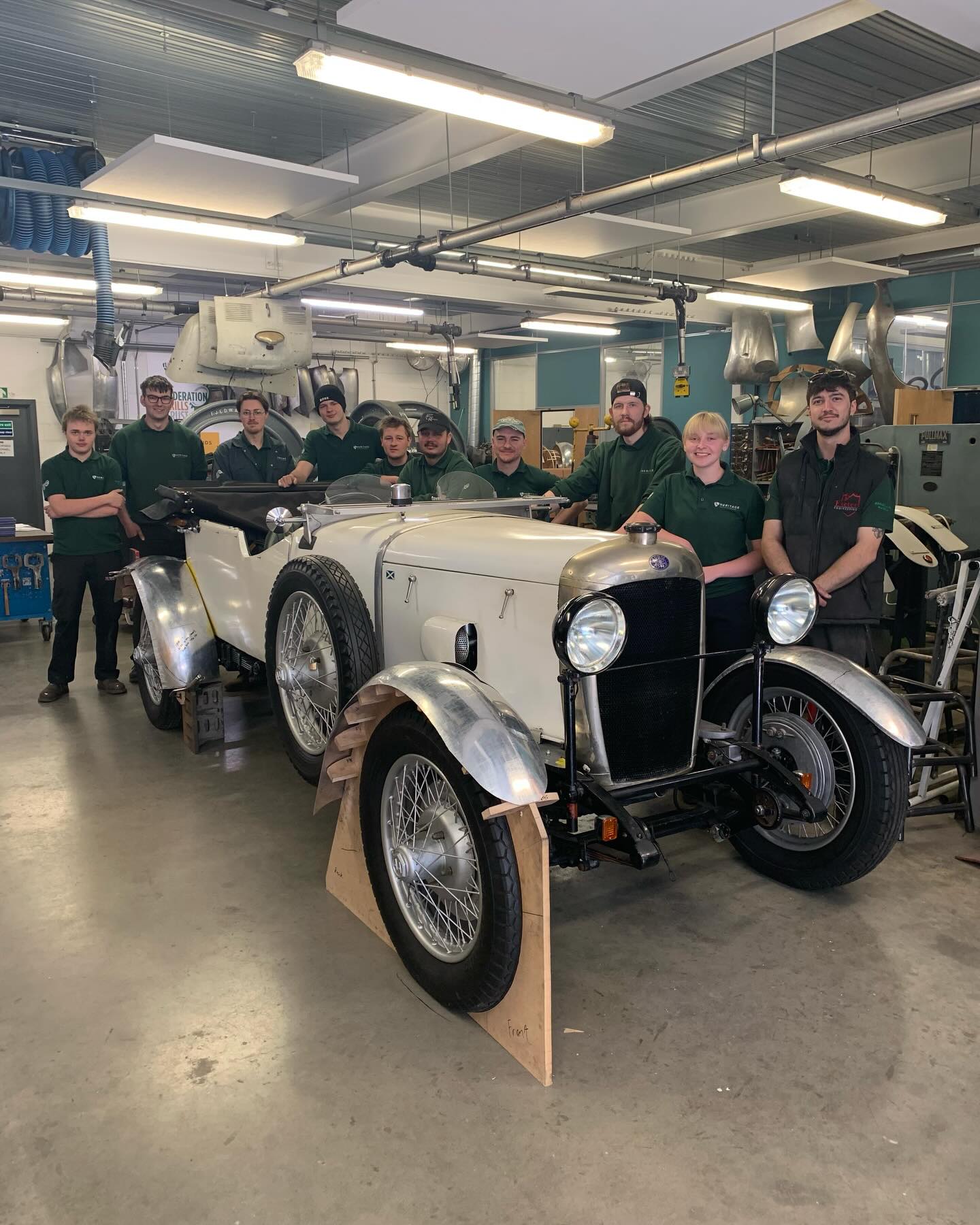 Our 6th Coachbuilding Cohort have been working on a live project vehicle this week down at our @brooklandsmuseum workshop! 🚘
This Arrol Aster has history of racing at the Brooklands Circuit as an original works car and the opportunity to fabricate wheel arches to match original photographs added real value to their education and experiences of real-life tasks!🏎️
We had the pleasure of Guest Tutor Mark joining us for 3 days, getting bucks made and the wheel arch sections underway - thank you for sharing knowledge and skills as always🙏🏼
Progress was also made on the Napier Railton cycle kart with Sam finishing his exhaust side pod and polishing it, plus Katie and Andy working on the rear bodywork and bonnet hinge sides too in between tasks on the AA👏🏼
There’s a few collages in the carousel of images as there was so much good work going on, I didn’t want to delete images to get down to the 20 slots so do swipe through! ➡️
Very well done all - great progress made and good skills shown in independent panel making and aluminium gas welding whilst working collaboratively as a team and communicating throughout the project - we hope you enjoyed it! 👏🏼
#heritageskillsacademy #nextgeneration #shapingthefuture #fabricationandwelding #arrolaster