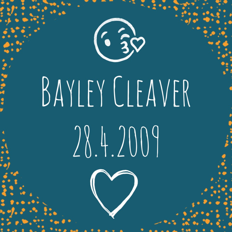 Happy 17th Birthday Bayley 🎉🎈🎁 enjoy your celebrations in the clouds. Thinking of your family today xxx #alwaysloved ❤️