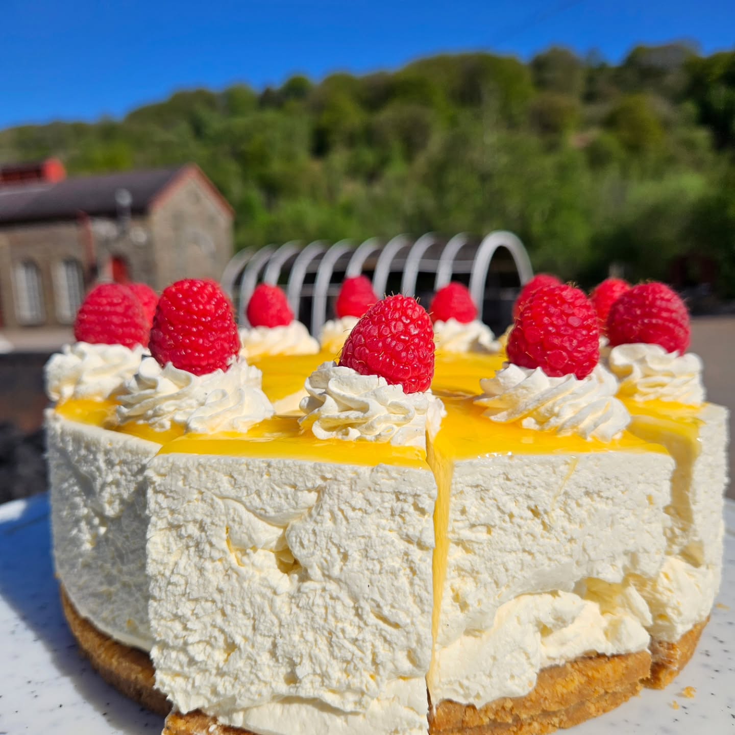 A freshly made lemon curd cheesecake, something light and fresh to enjoy in this lovely weather π
In the counter until it's gone π