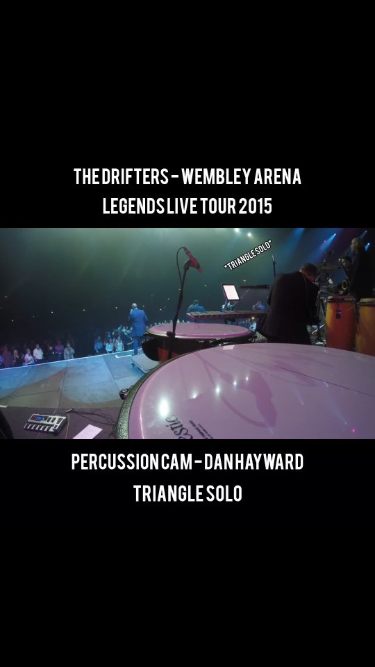 Throwback to 2015 playing percussion with the Drifters on the Legends Live Tour.
On this gig we also played for Mary Wilson (of the Supremes) first, before coming off stage and going back on to play with the Drifters (who we were the regular band for at the time).
Following us on the bill was Roberta Flack and then Dionne Warwick, so it was a pretty surreal gig!
Here's some triangle solo footage from the first gig of the tour at Wembley Arena...
Full video on my YouTube channel (www.youtube.com/danhaywardmusic)
.
.
.
.
.
.
.
.
.
.
#percussioncam #wembleyarema #thedrifters #legendslive #fyp