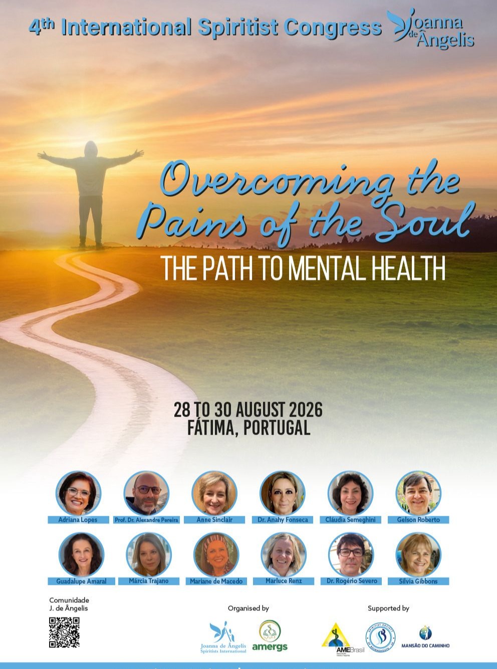 Join us as we bridge spirituality and mental health! We invite everyone to come together, overcome the pains of the soul, and find healing. https://www.internationalcongressjoanna.com/