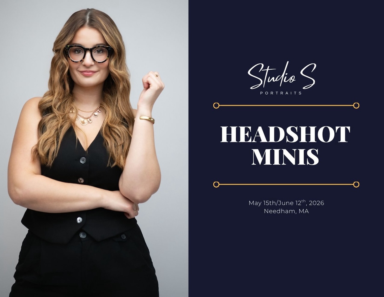 Two dates. Then we’re done until September.
May 15th and June 12th are the last Headshot Mini Sessions at Studio S Portraits until the fall. If you’ve been meaning to update your headshot — this is the window. After June we go dark on minis for the summer and don’t come back until September.
Here’s what you get in 30 minutes:
Multiple backdrops. Three outfit changes. Hair and makeup available. Three professionally edited high-resolution images. Five day turnaround.
No waiting until you feel ready. No waiting until you’ve lost the weight or fixed your hair or found the right moment. The right moment is May 15th or June 12th. Needham Center. 30 minutes.
Link in bio to grab your spot or scan the QR code in the post