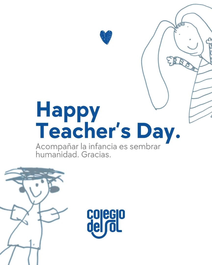 Hoy celebramos a quienes acompañan la infancia con respeto, escucha y amor. 💙