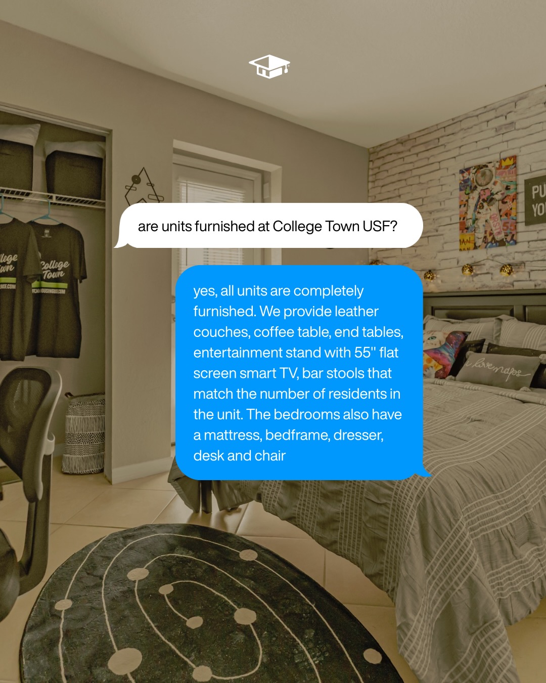 All your answers, in one place 🤍
No confusion. No guesswork. Just the details you actually need.
#CollegeTownCommunities #LiveWithin #CollegeTownUSF #Tampa #USF