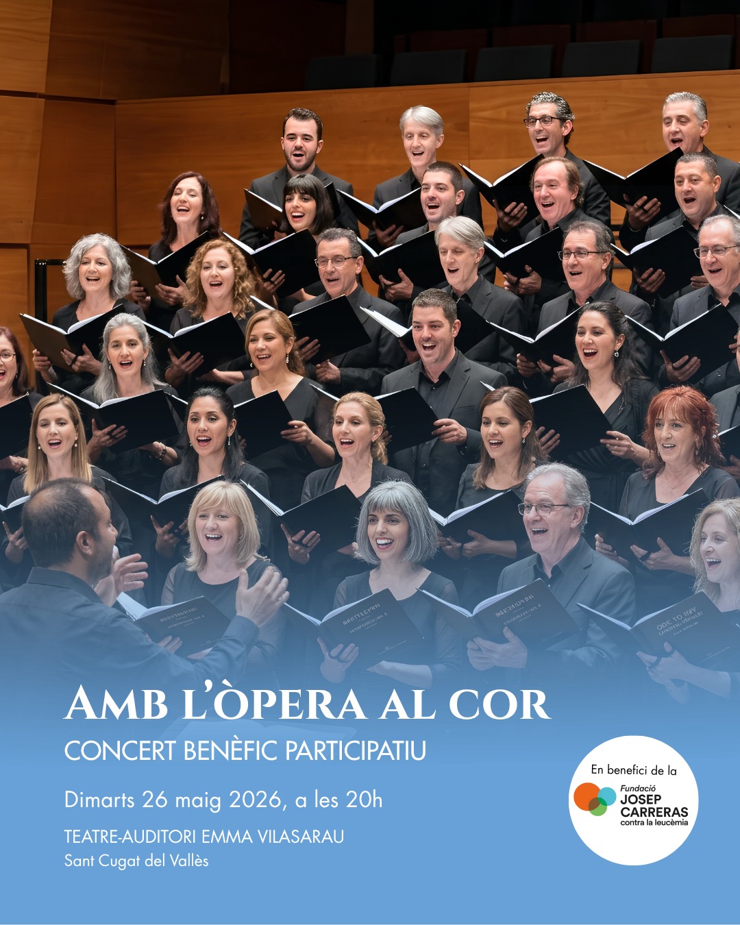 El proper 26 de maig, al Teatre-Auditori de Sant Cugat, l’òpera es transforma en una experiència compartida.
🎼 Veus amateurs compartint escenari amb professionals
🤝 Un projecte que uneix comunitat i cultura
❤️ I una missió solidària al darrere
“Amb l’òpera al cor” és molt més que un concert òpera: és una manera diferent de viure la música: més propera, més humana i més real.
👉 I ara ja en pots formar part.
🎟️ Entrades i fila zero disponibles al link de la bio @aproperainsta
Ens encantaria compartir aquesta experiència amb tu.
Concert en col·laboració amb l'Ajuntament de Sant Cugat del Vallès.
#opera #santcugat #culturaviva #musica #concert @culturastc @ajsantcugat