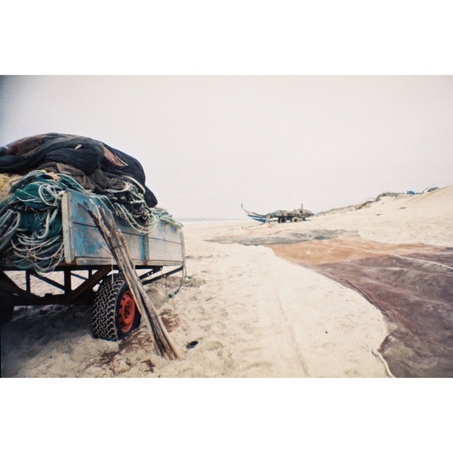 Sometimes, it’s good to go back to the origin.
For once, no cuts, no layers, no distortion, just straight analog photographs. I usually take hundreds of these as a base for my collage work, searching for fragments that will later merge into something new. But this time, I wanted to share them as they are.
Taken with Lomography La Sardina.
Matosinhos, Portugal, 2021
#analog #photography #portugal #nature #beach